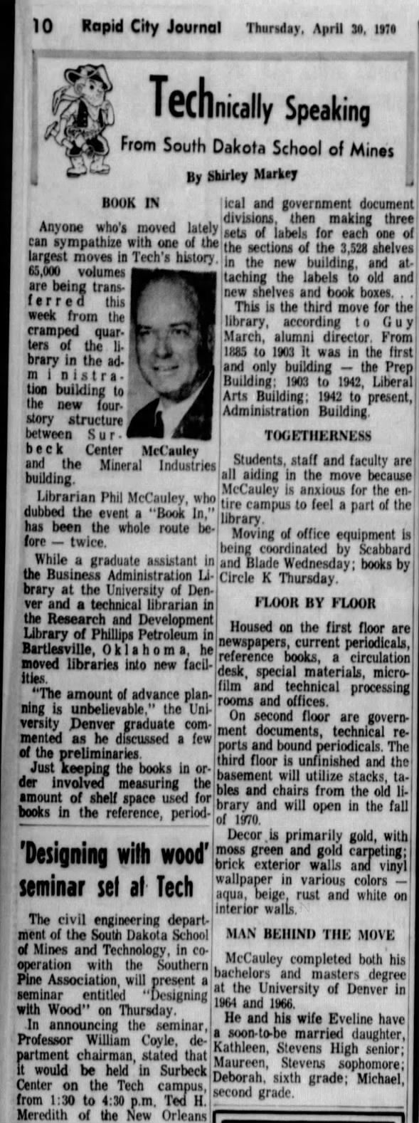 Clipping from Rapid City Journal